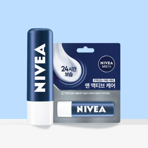 니베아 립케어 맨 액티브 케어 4.8g, 1개 솔직 후기 | 피부 타입별 분석 - 상품 이미지 1