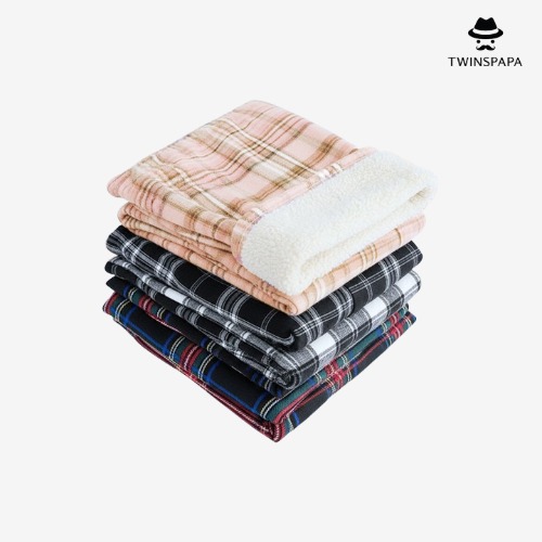 체크 패턴 여성 기모 밴딩 팬츠(P0000UBH/6컬러/1+1) - 상품 이미지