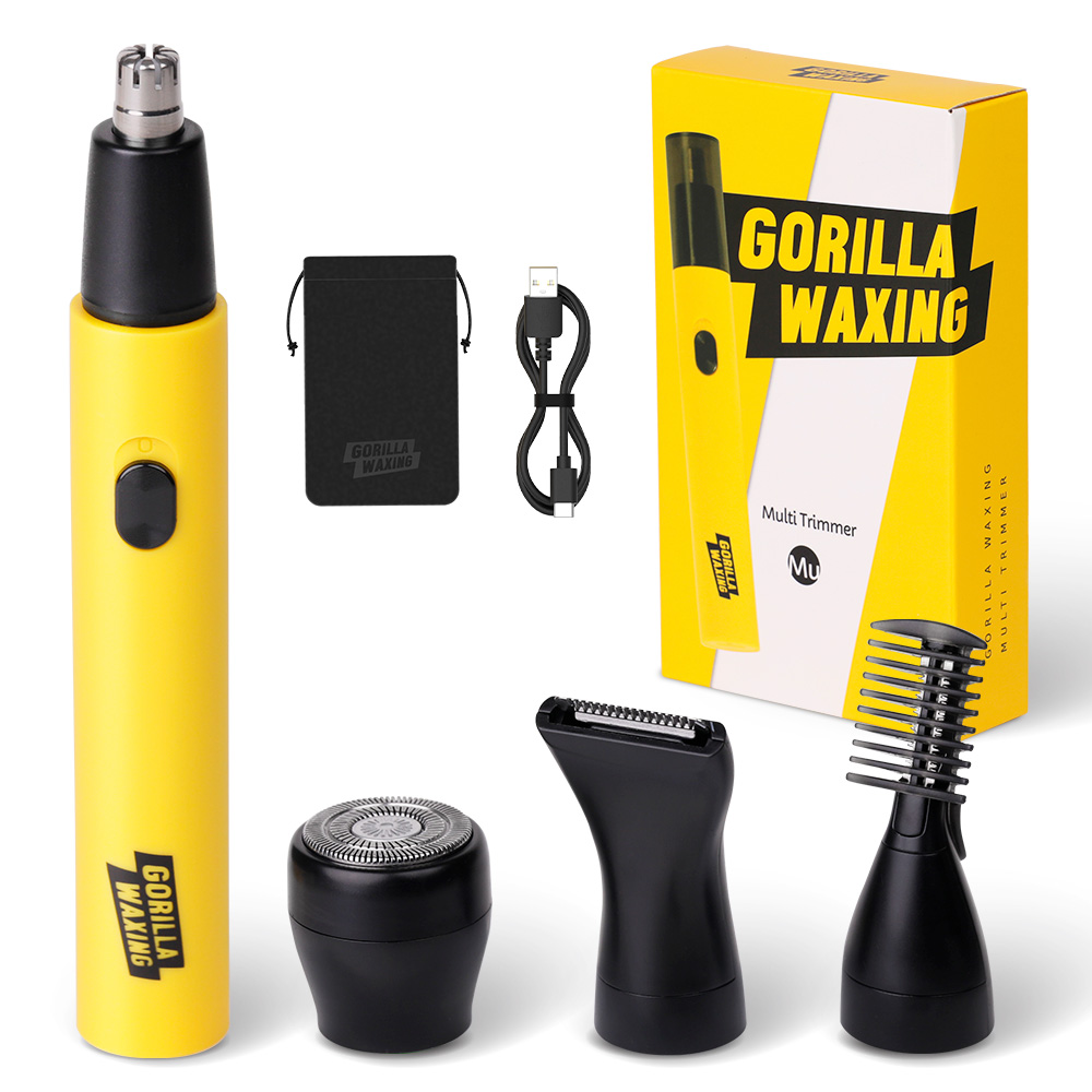 고릴라왁싱 4in1 멀티 바디트리머 코털제거기 콧털제거기 코털정리기 면도기 충전식 깍기 제품 이미지