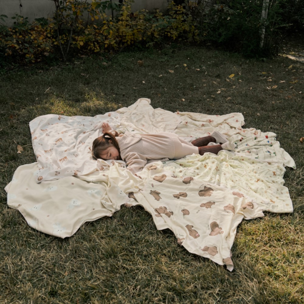 베베데코 올데이 어린이집 낮잠이불 담요 냉감 모달 듀얼 블랭킷 75x100