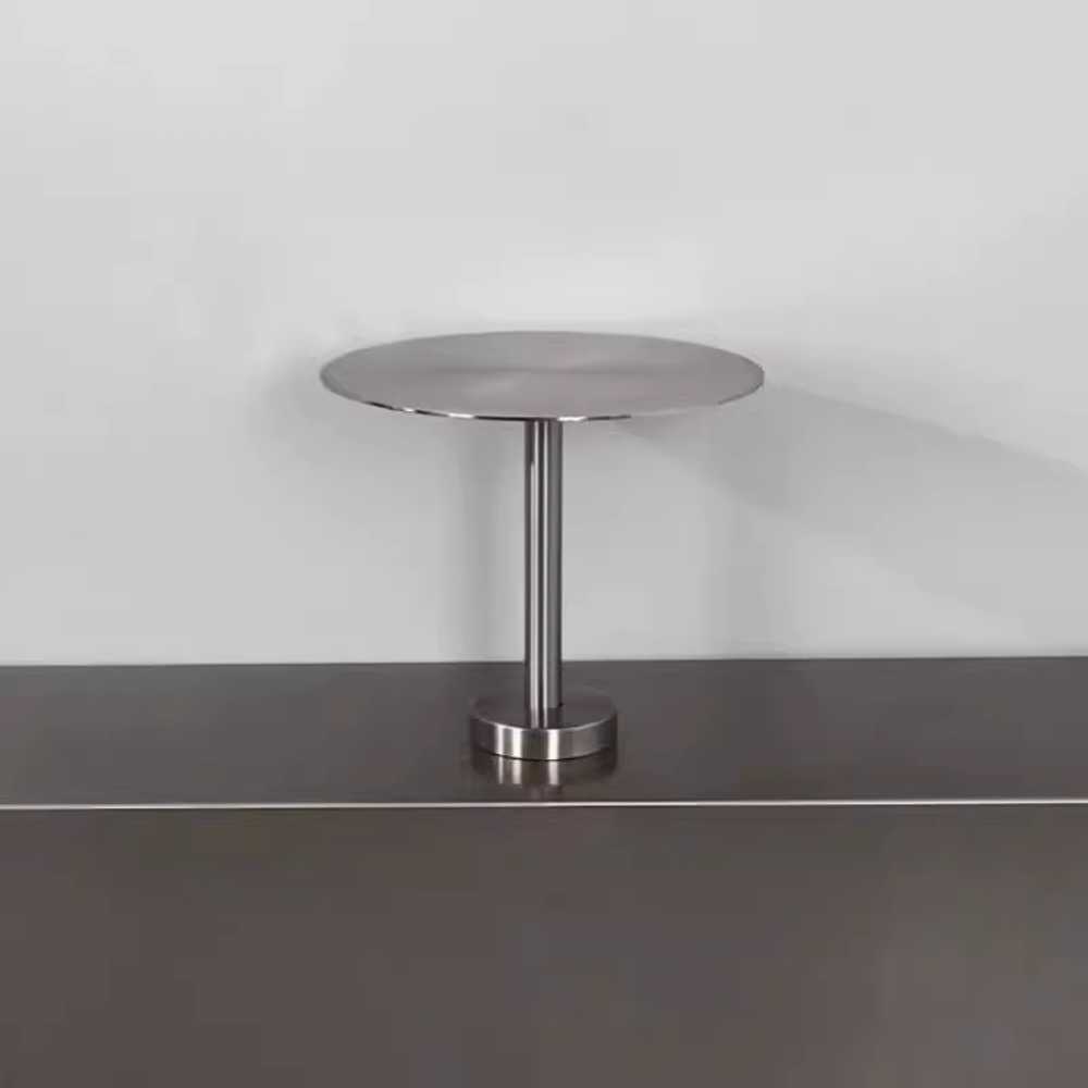 벽면 스텐 테이블 카페용 튼튼 프레임 슬림 상판 구조 30cm L자 벽걸이 - 상세 이미지 4