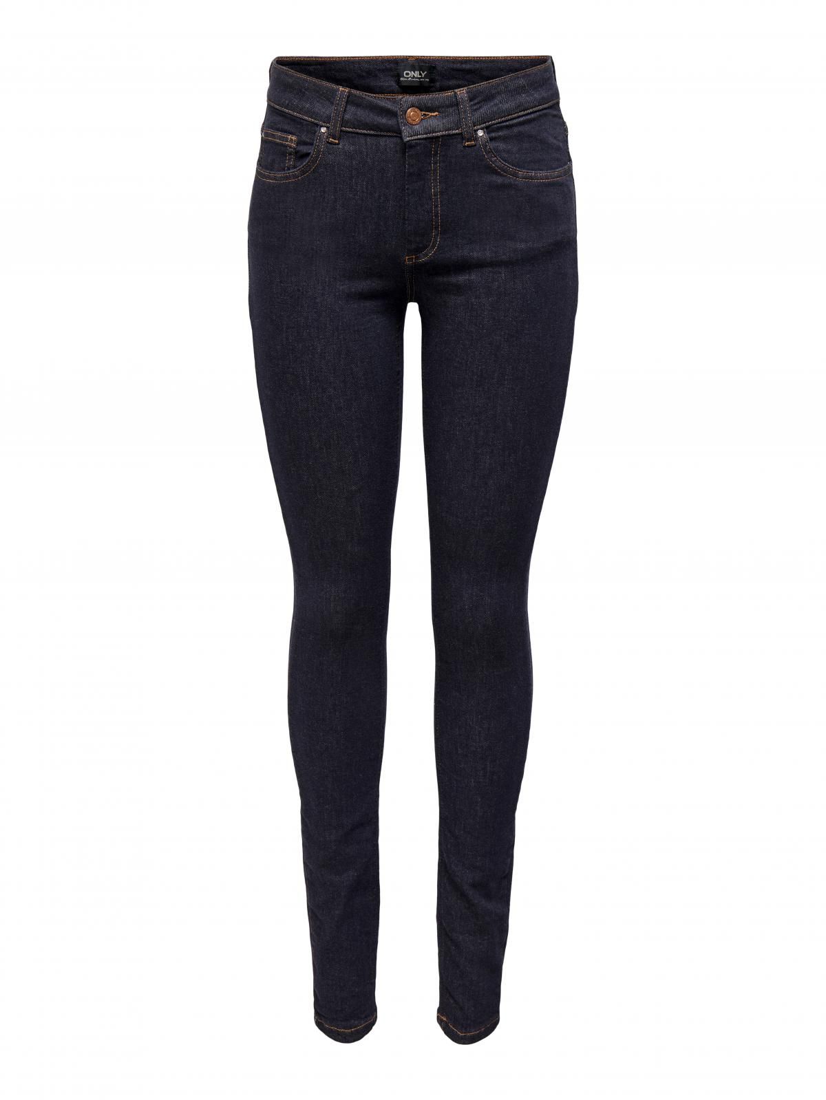 온리 데님 미드웨이스트 스키니핏 진 15260760_2114 BLUE / DARK BLUE DENIM - 상세 이미지 3