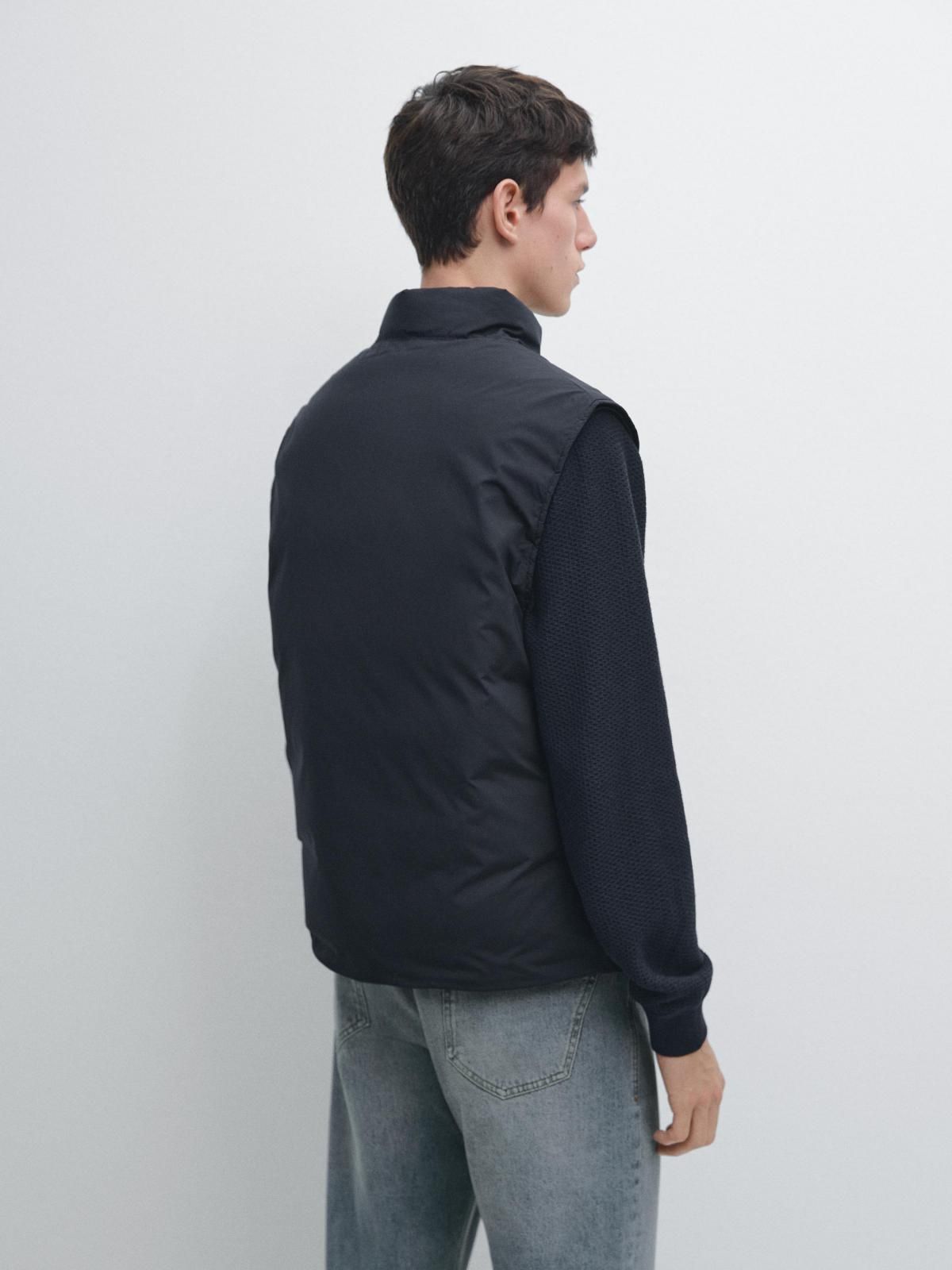 마시모두띠 테크니컬 경량 다운 블렌드 베스트 방수 3104/446 NAVY BLUE - 상세 이미지 4