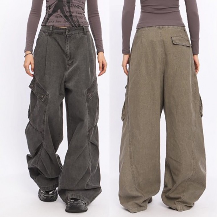 앞셔링 브릭든 스트릿 와이드 카고팬츠 SD-250502 - 상품 이미지