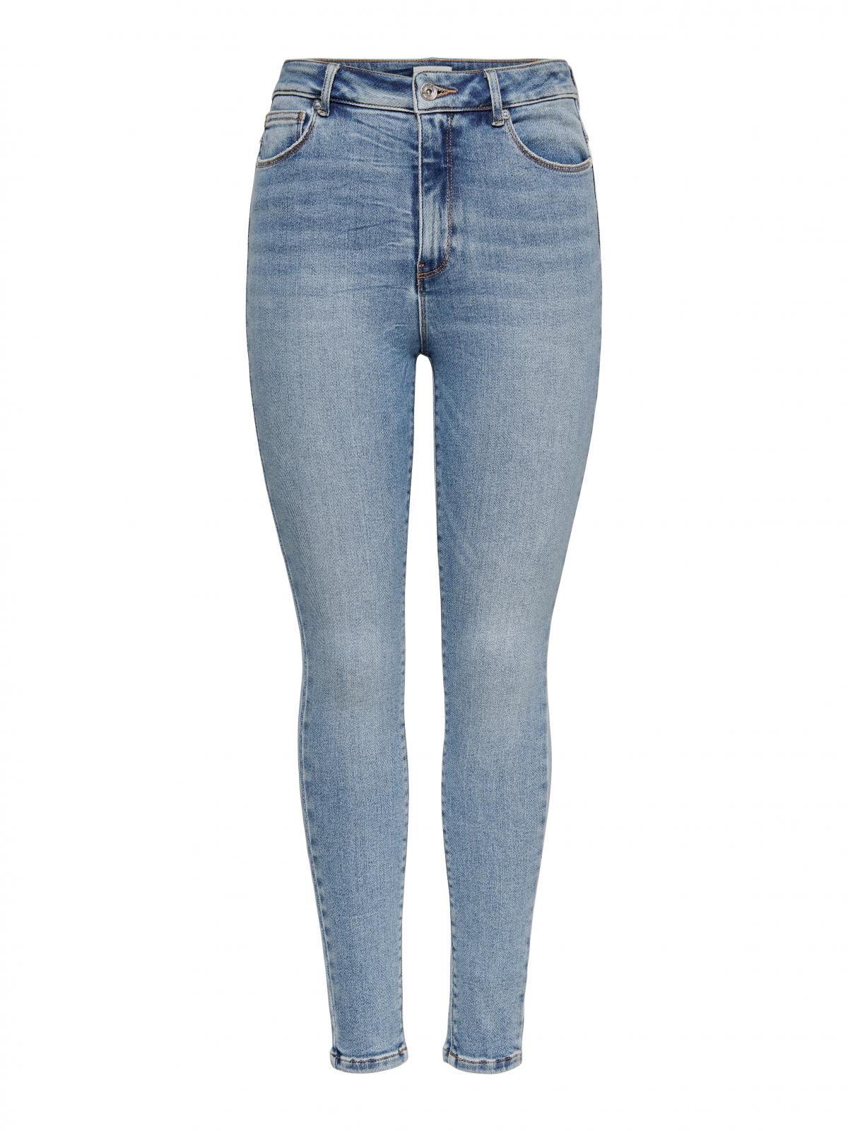 온리 하이웨이스트 스키니핏 데님 청바지 15369342_2116 BLUE / LIGHT BLUE DENIM - 상세 이미지 3