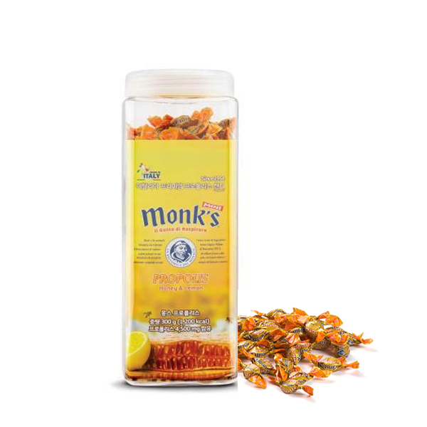 몽스 캔디 목캔디 잠깨는사탕 허브 프로폴리스, 300g, 1개 - 상품 이미지