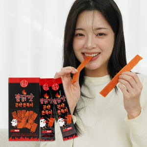 순수한집 불닭맛곤약 쫀드기 20개 쫀득이 추억의 과자 사무실 탕비실 간식... 맛있게 먹은 솔직 후기 - 상품 이미지 2