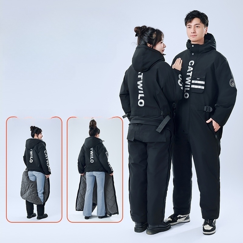 스즈끼 방한복 배달 겨울 방한작업복 패딩 정비복 일체형작업복 노가다 우주복 세트 동계 - 상세 이미지 3