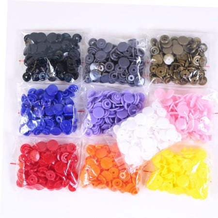 크리에이티브크루협력업체 10색 티단추 똑딱이단추 x20쌍/만들기 재료 부자재