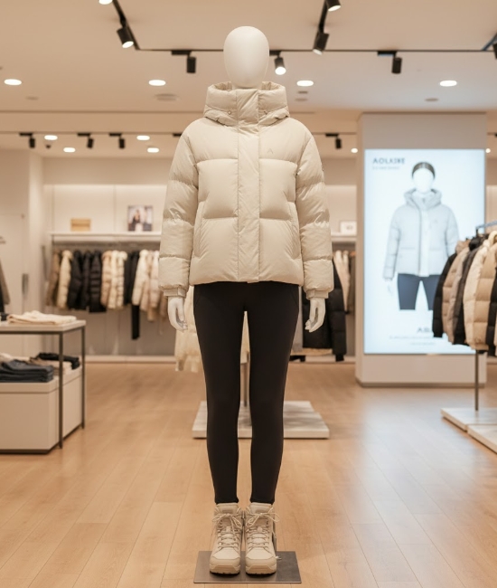 [무료반품] NEPA 네파 여자 겨울 아웃도어 경량 스판 구스다운 후디 패딩점퍼 라벤더, 85 - 상세 이미지 2