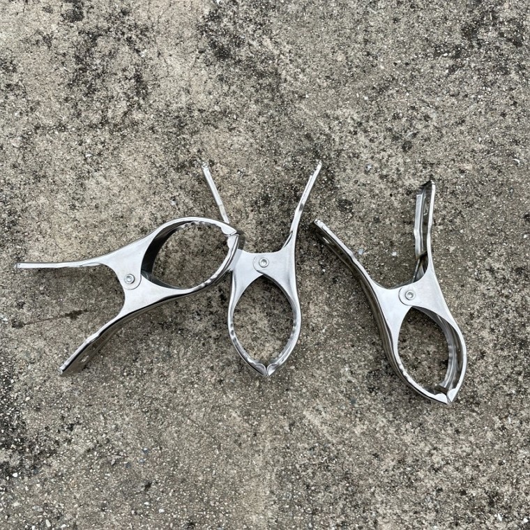스텐 빨래 집게 대형 12cm 이불 고정 베란다 옥상 - 메인 이미지