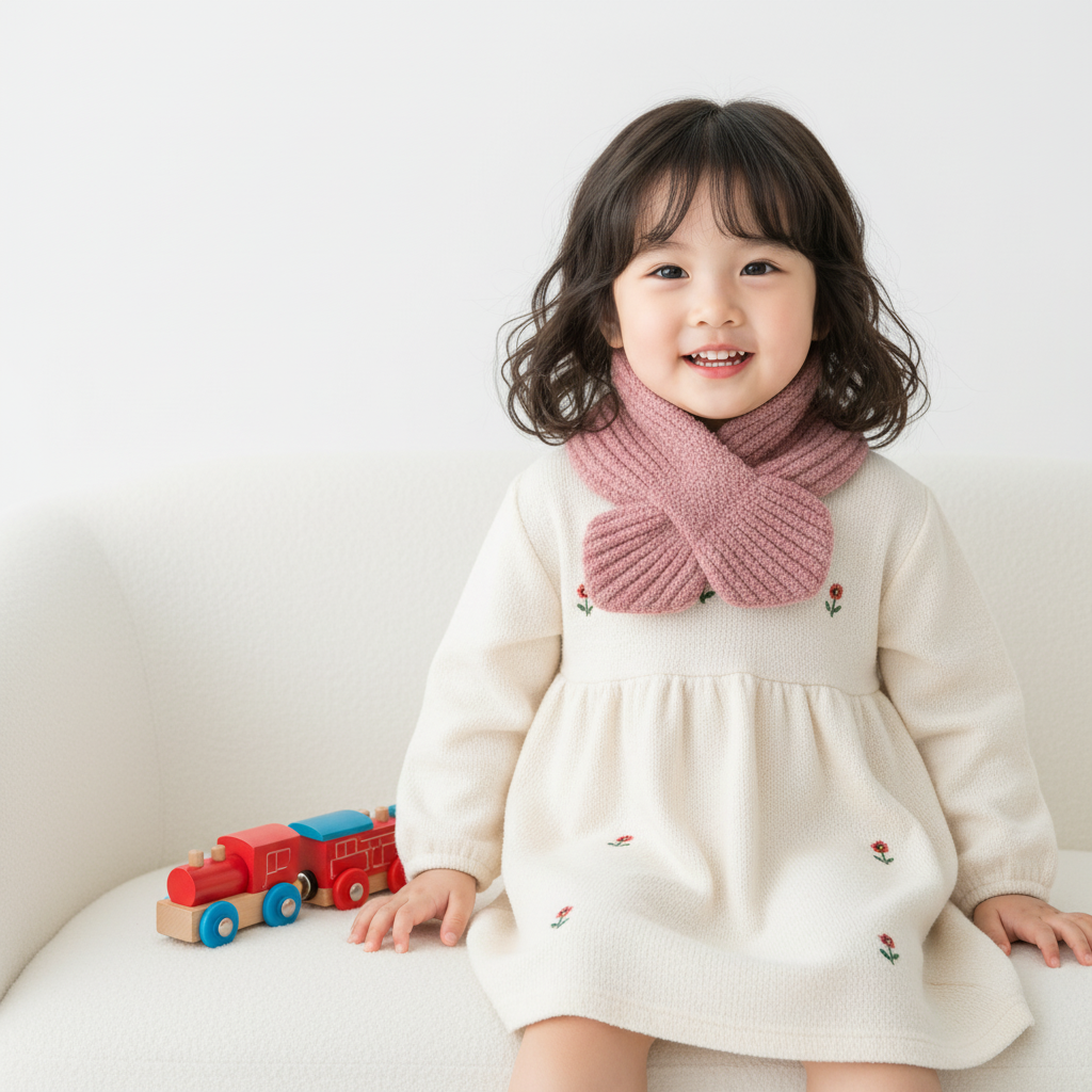 더트웰브 코우모우 찰떡 넥워머 유아 목도리