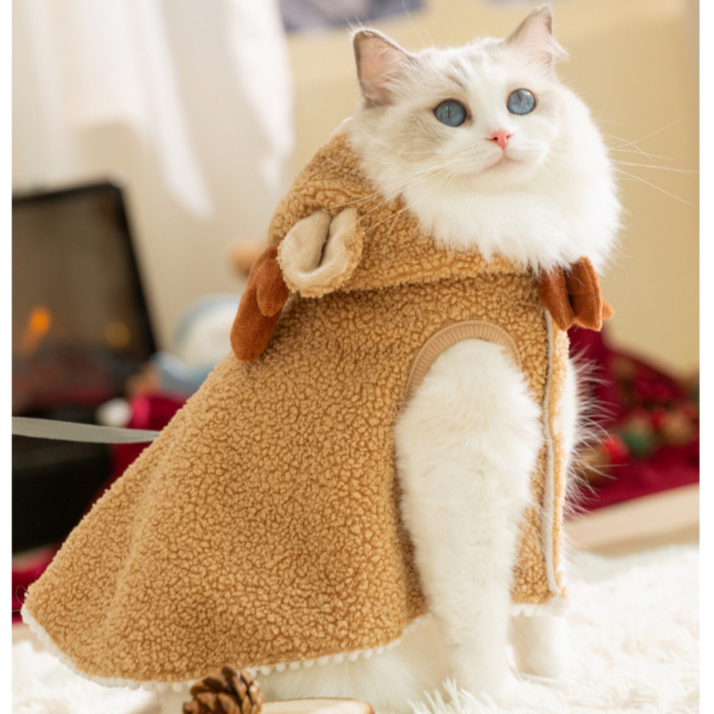 위드레오 강아지 크리스마스옷 소형견 중형견 강아지루돌프옷 순록 코스튬 애견망토