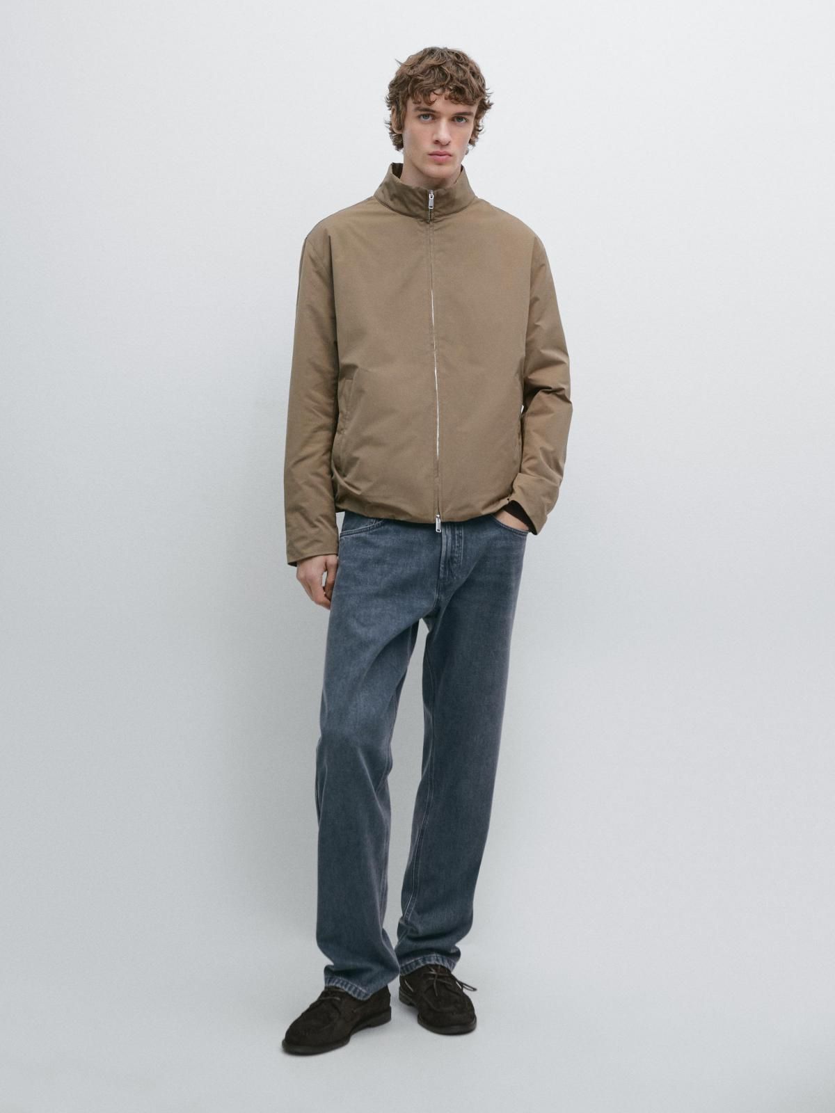 마시모두띠 테크니컬 발수 하이넥 패딩 재킷 3106/444 PALE KHAKI - 상세 이미지 2