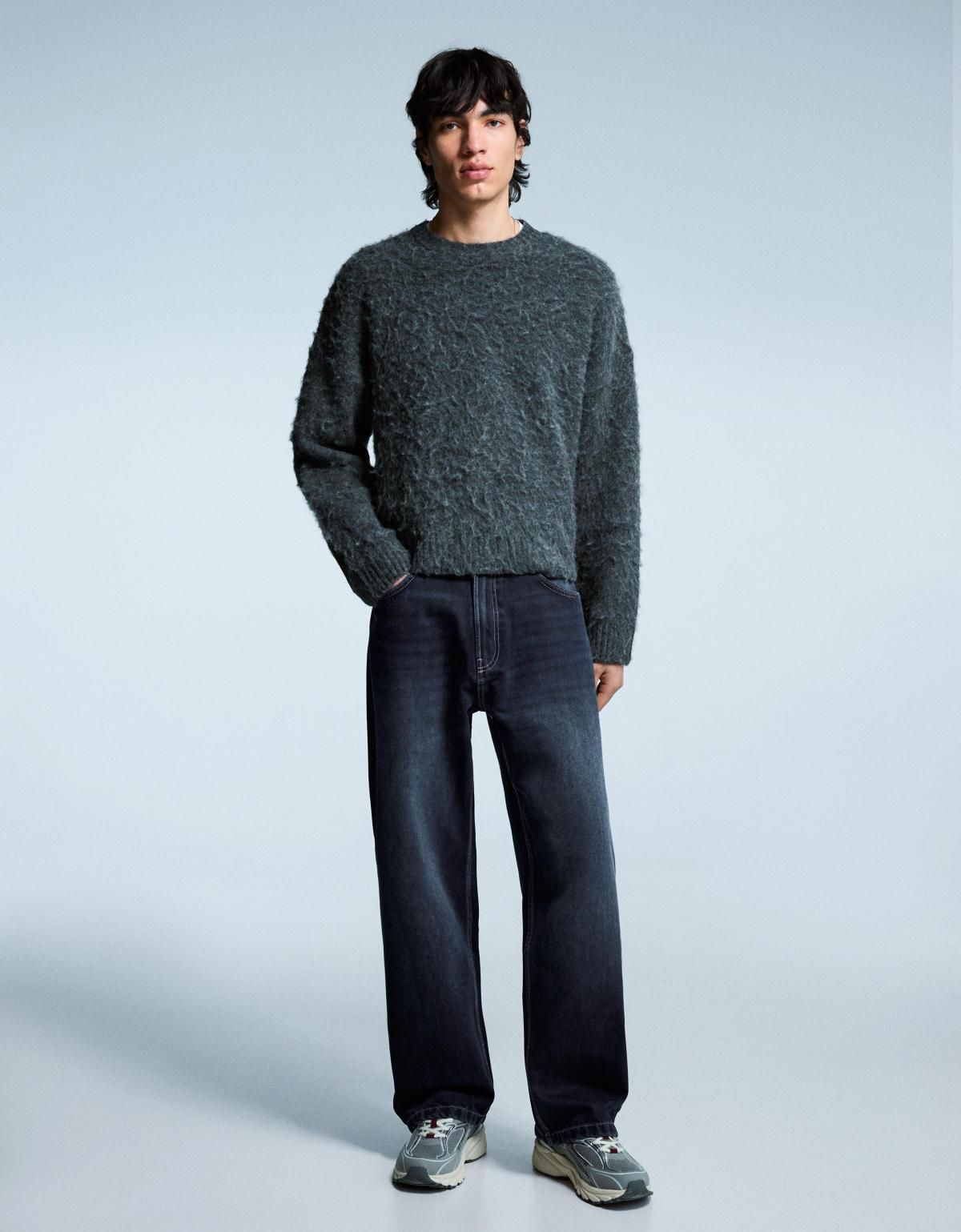 버쉬카 데님 와이드 배기핏 진청 청바지 5330/335 DARK BLUE - 상세 이미지 5