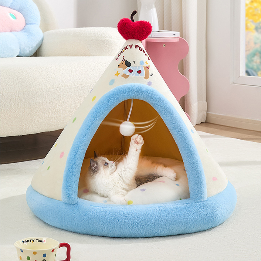 강아지 고양이집 숨숨집 겨울 동굴 하우스