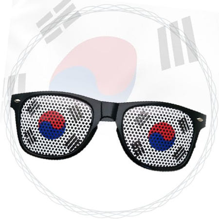 태극기 응원 안경 월드컵 올림픽 축구 응원용품 거리 응원 파티 안경테 대한민국 국기 디자인 스포츠 관람