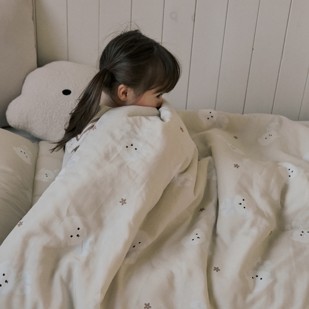 베베데코 올데이 어린이집 낮잠이불 유아 아기 모달 순면 차렵이불 90x135