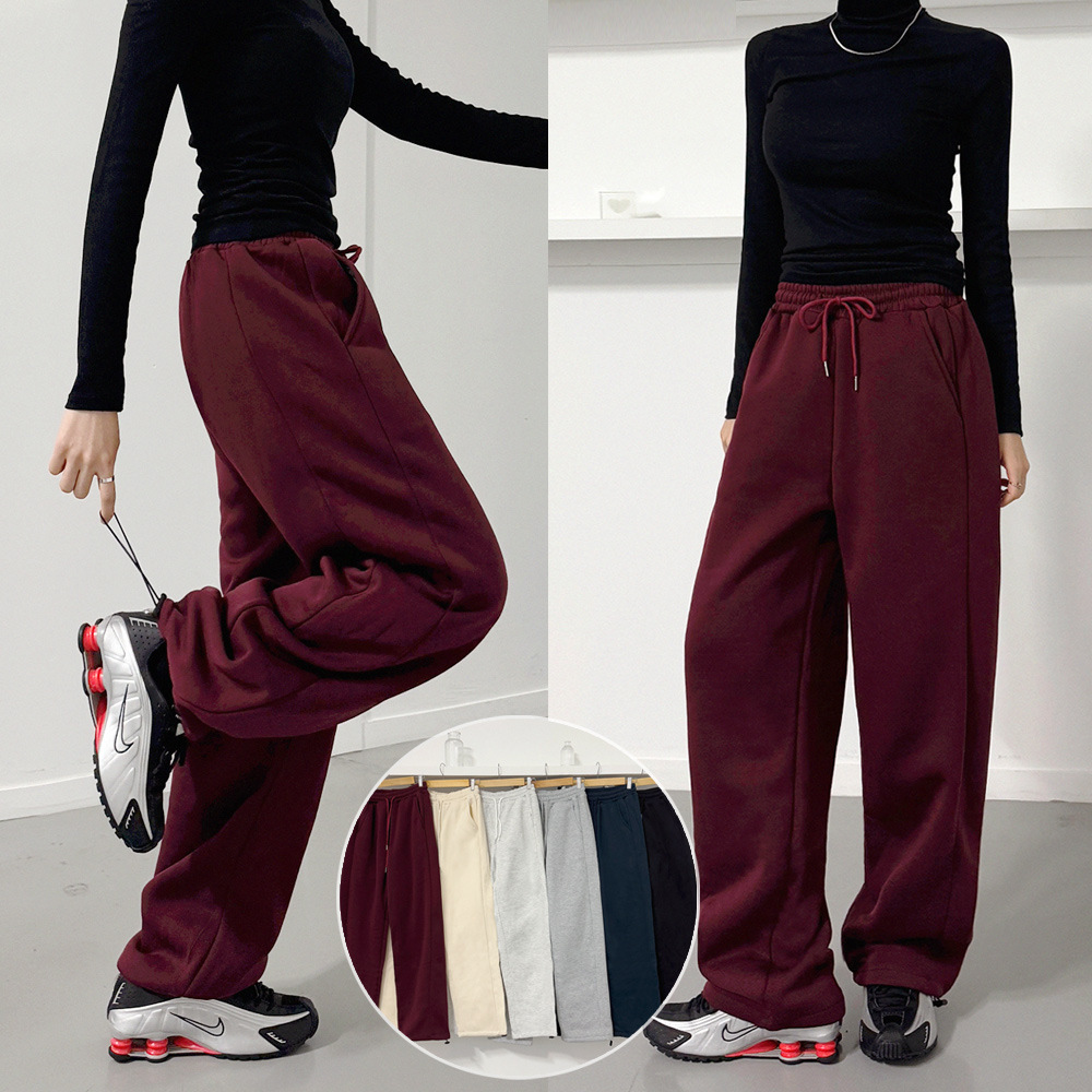 양기모 투웨이 조거 와이드팬츠 여성 겨울바지 원데이핏 ONeday fit - 상세 이미지 2