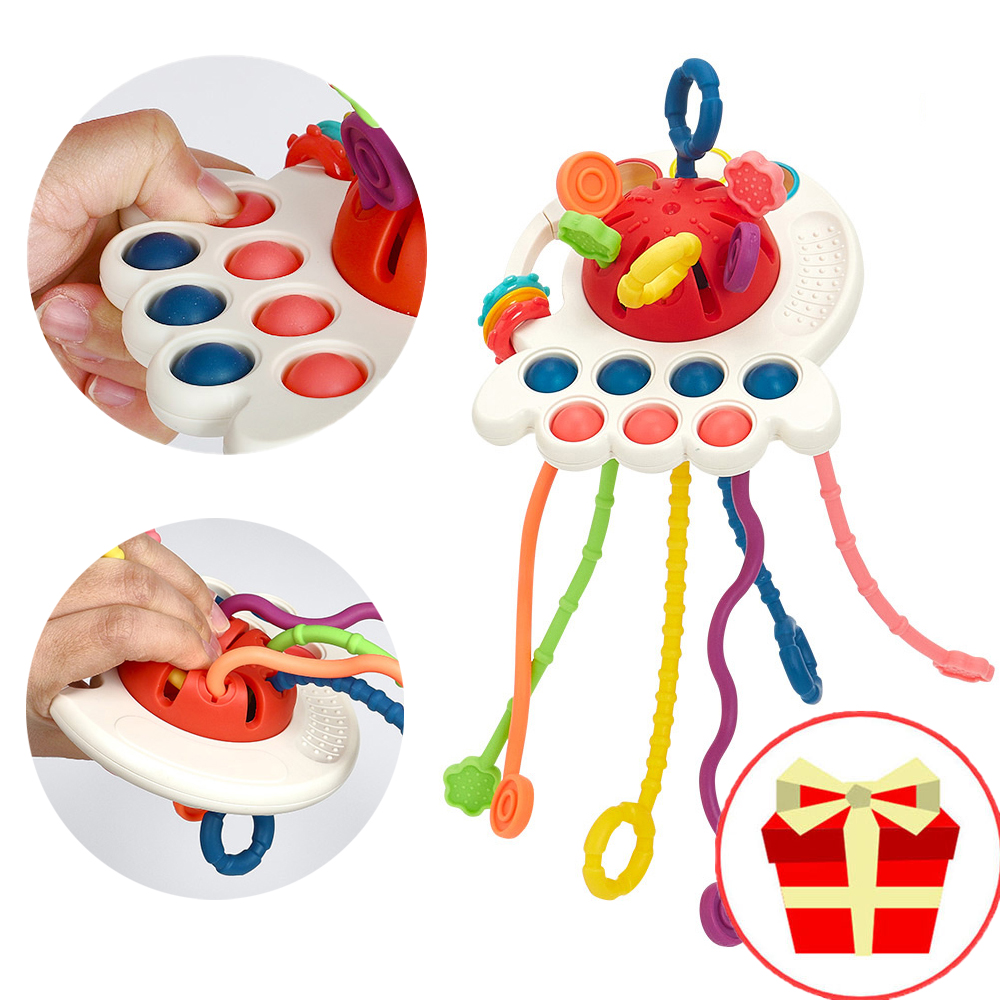 손감각발달토이 우주선 국민치발기 아기 신생아 돌아기 치발링 실리콘 이앓이 치아발육기