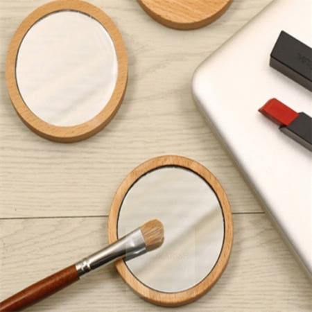 빛환 미니 우드 손거울 뷰티도구 미용아이템 미용재료