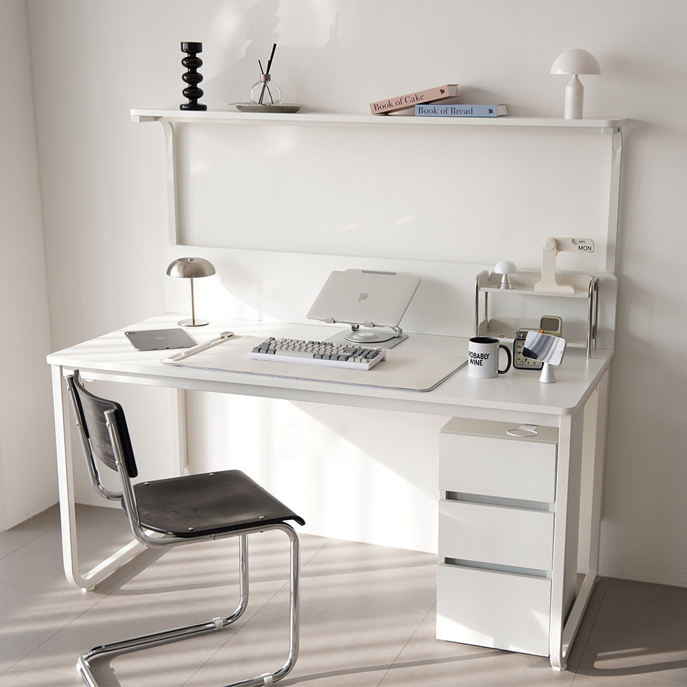 비스커스 브린트 고등학생 철제 선반형 책상 학생 1200