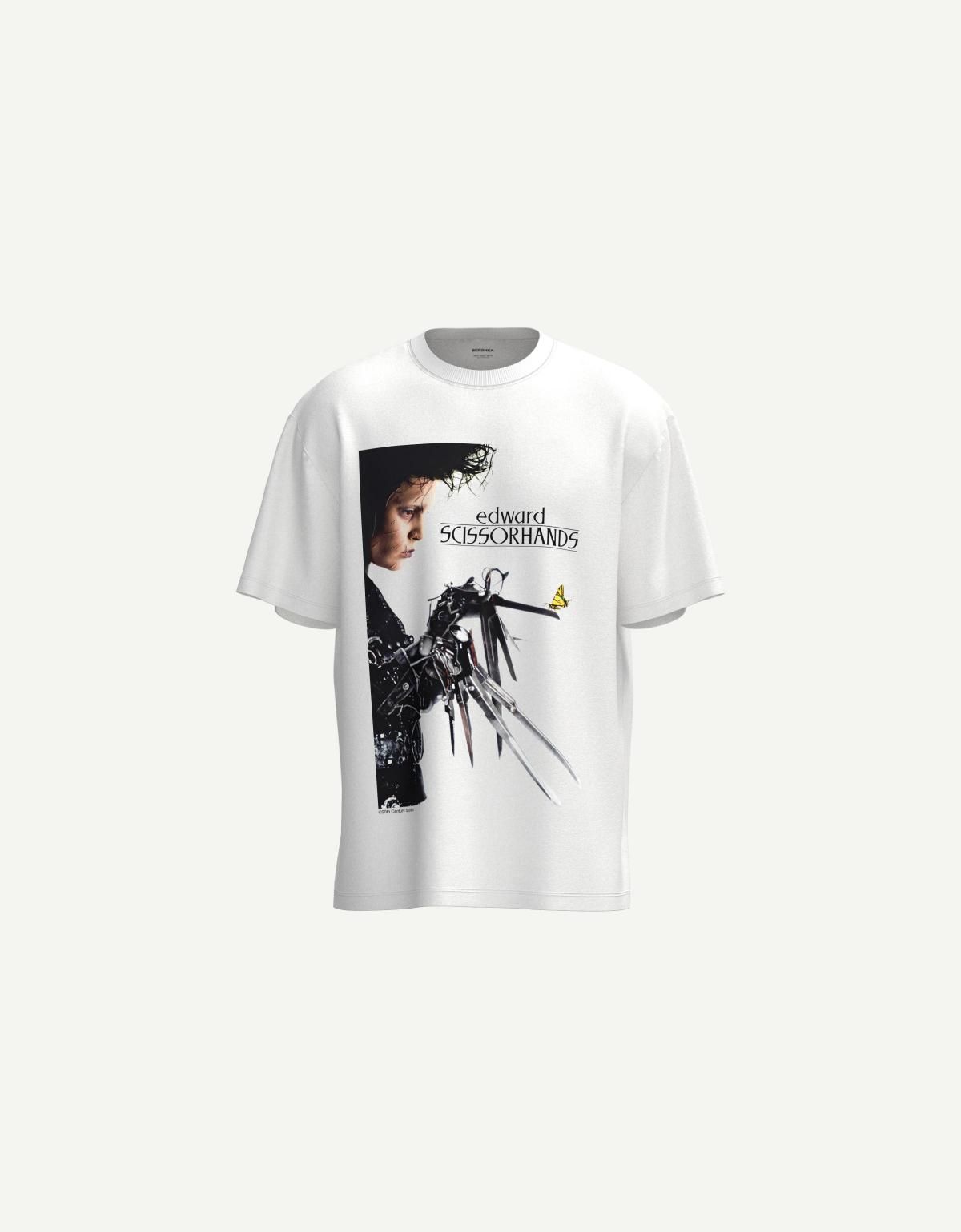 버쉬카 프린트 오버핏 반팔 티셔츠 2353/859 WHITE - 상세 이미지 3
