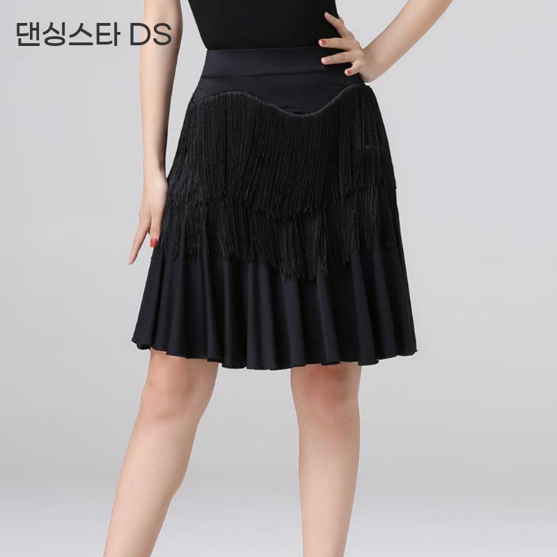하의 라인댄스 치마 줌바 에어로빅 태슬 댄스복 공연 살사 라인댄스복 수술치마 - 상세 이미지 4