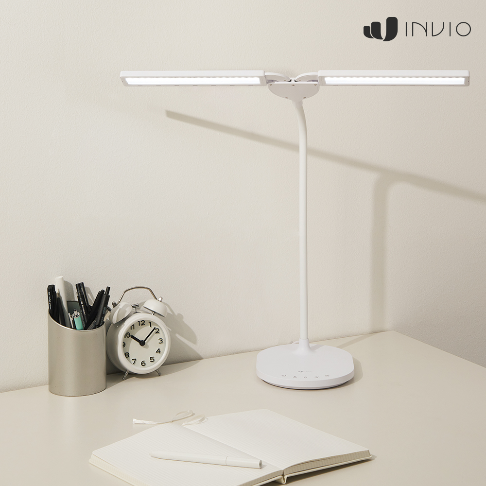 인비오 LED 책상 스탠드 조명 와이드 독서등 공부 학습용 시력보호 LIGHT DUO 제품 이미지