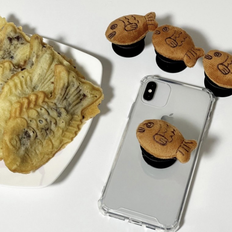 붕어빵 그립 휴대폰 장식 거치대 - 상품 이미지