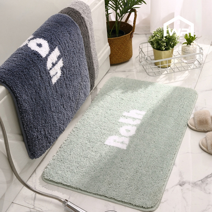 Bath 욕실 미끄럼방지 발매트 발판 주방 현관 매트 40x60cm, 민트