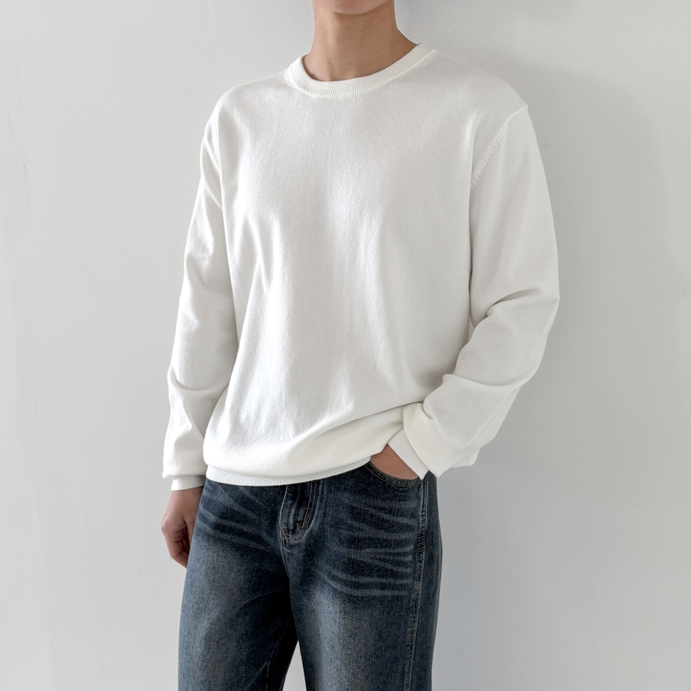 1+1 남자니트 워셔블니트 이미지 8