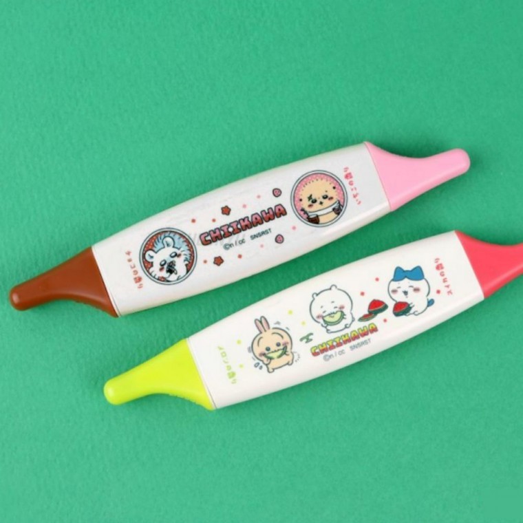 2in1 달콤한 향기나는 트윈 마커 캐릭터 형광펜 마카 - 메인 이미지