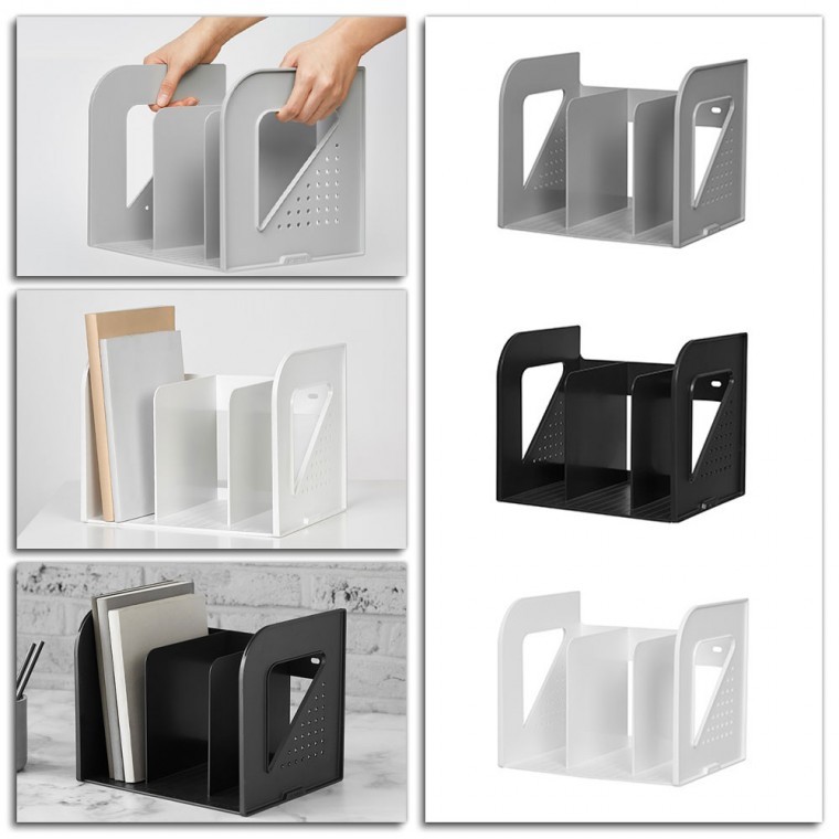 3단 학생용 책상 책꽂이 북앤드 미니 간이 이동식 책꽂이 27.5x22x23cm 색상선택 1개 - 상품 이미지