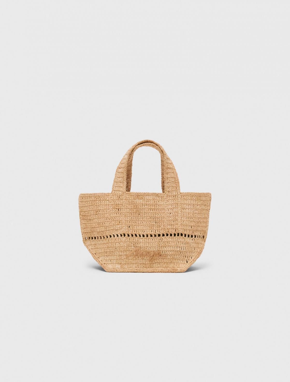 마쥬 핸드메이드 내추럴 라탄 미니 토트백 3661601953330 BEIGE - 상품 이미지