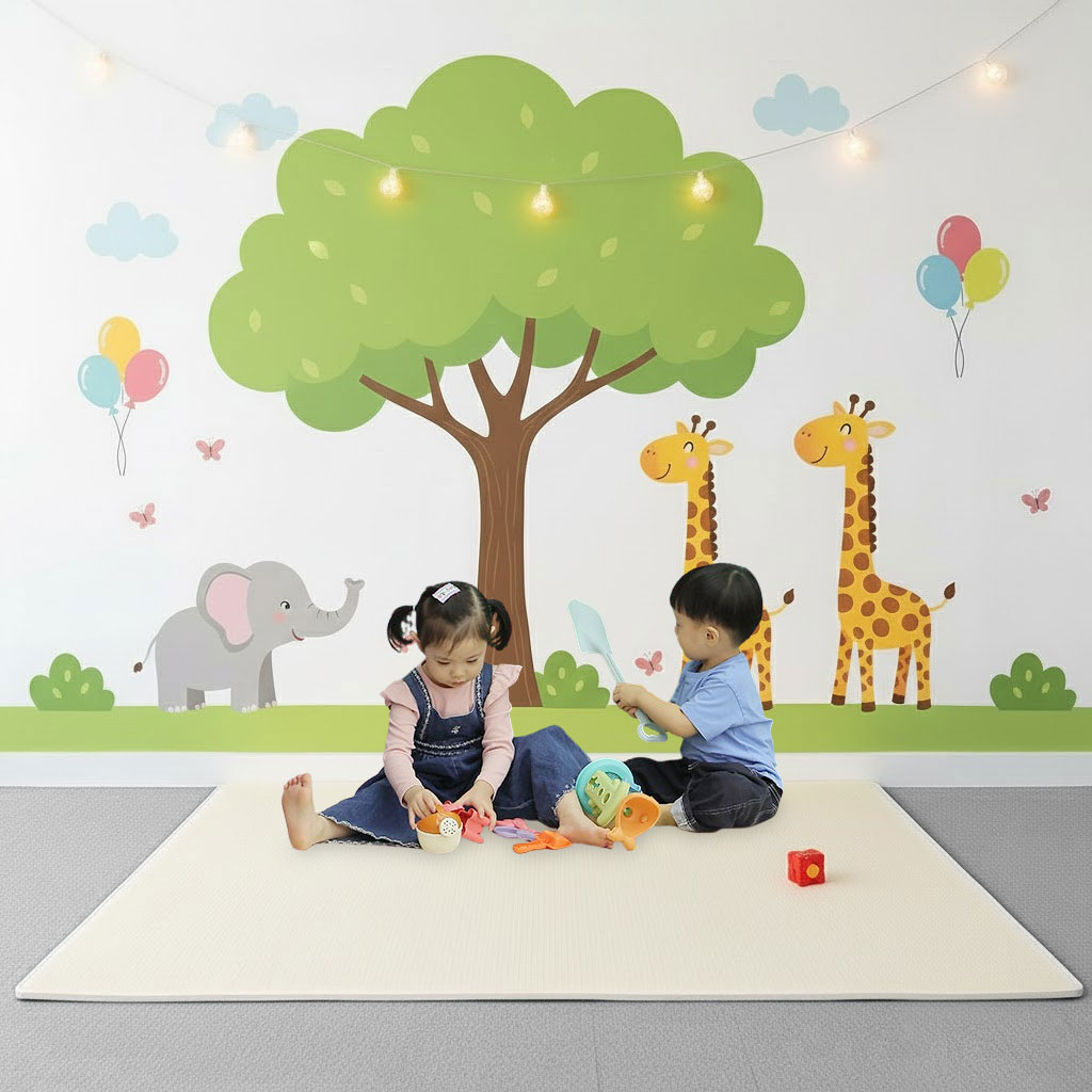 avec 포인트 놀이방매트 150x140 공간창출 어린이집 쌍둥이 라인 유아전용매트 - 메인 이미지