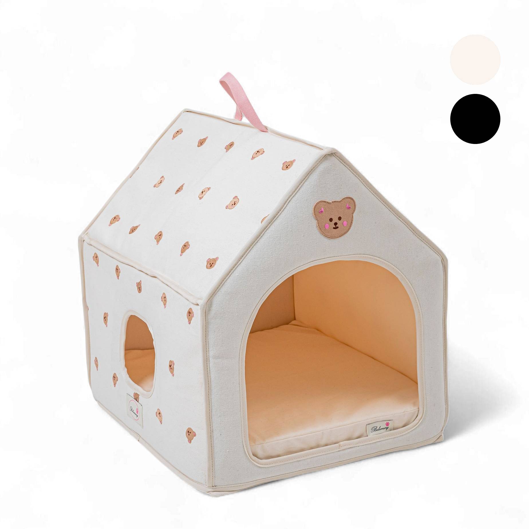 [베베멍] 친환경 자연주의 원단 애견 하우스, 소형견, 중형견 강아지집