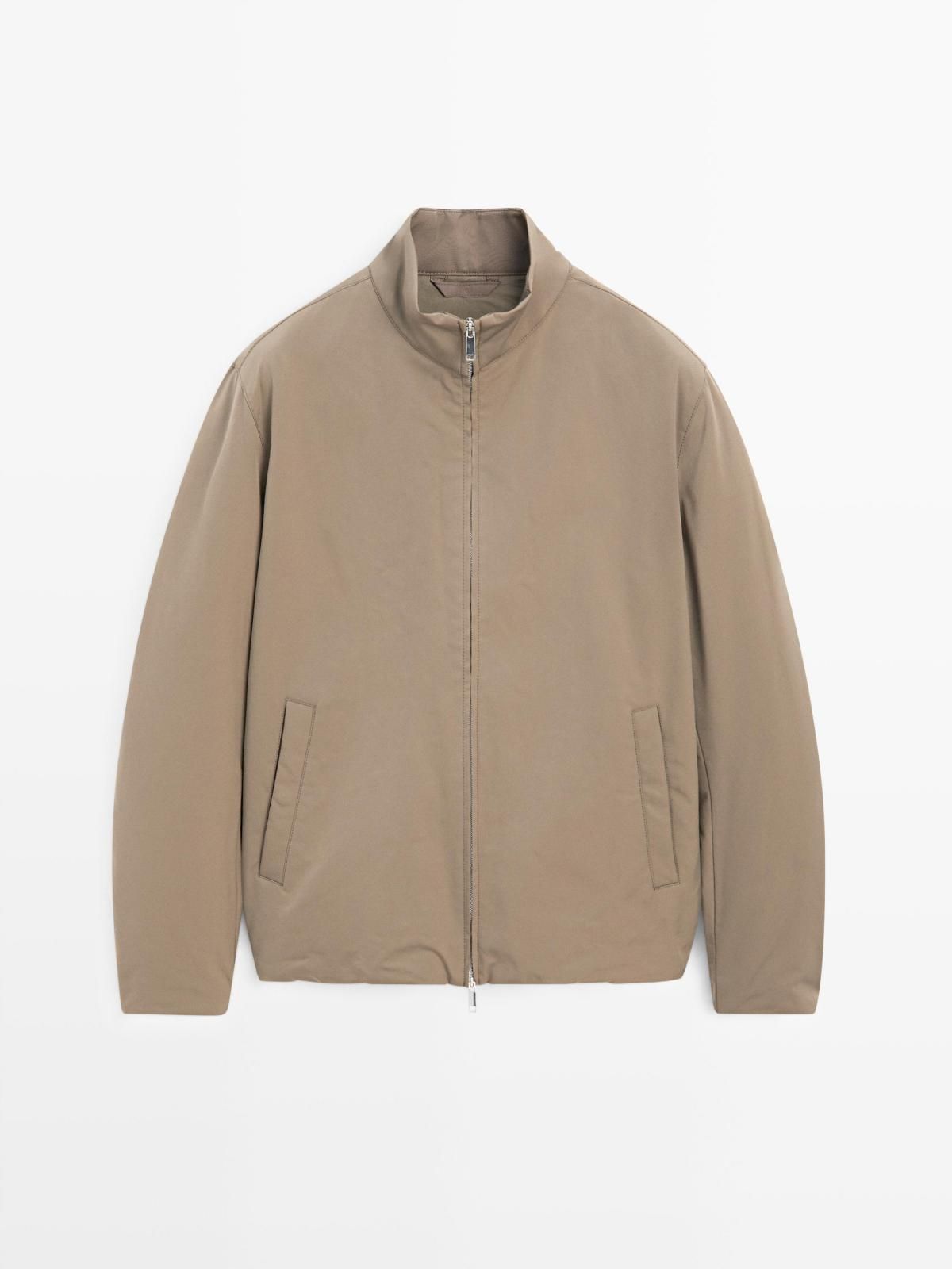 마시모두띠 테크니컬 발수 하이넥 패딩 재킷 3106/444 PALE KHAKI - 상품 이미지