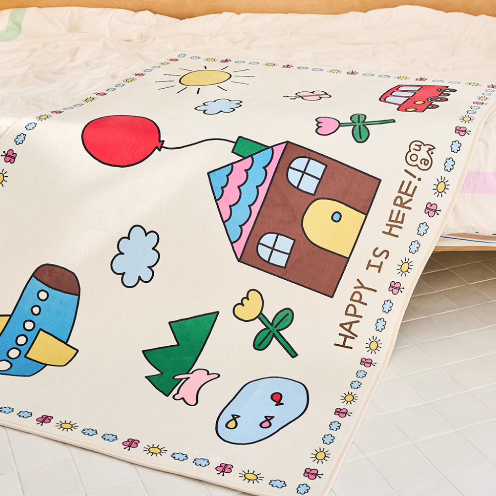 오우아스튜디오 아기방 러그 워셔블 논슬립 놀이 매트 키즈 카페트 써니빌리지