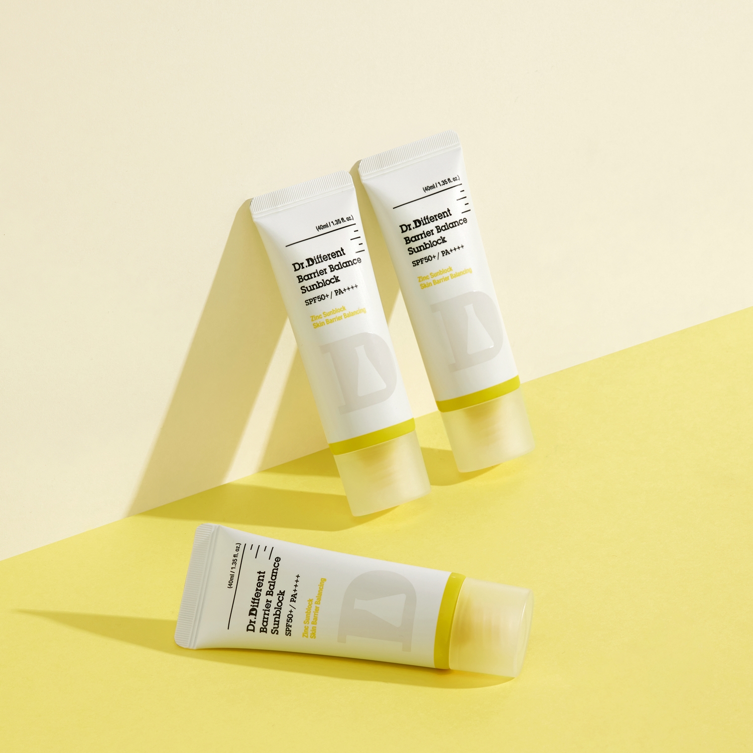 닥터디퍼런트 베리어 밸런스 무기자차 선크림 40ml 2개 - 메인 이미지