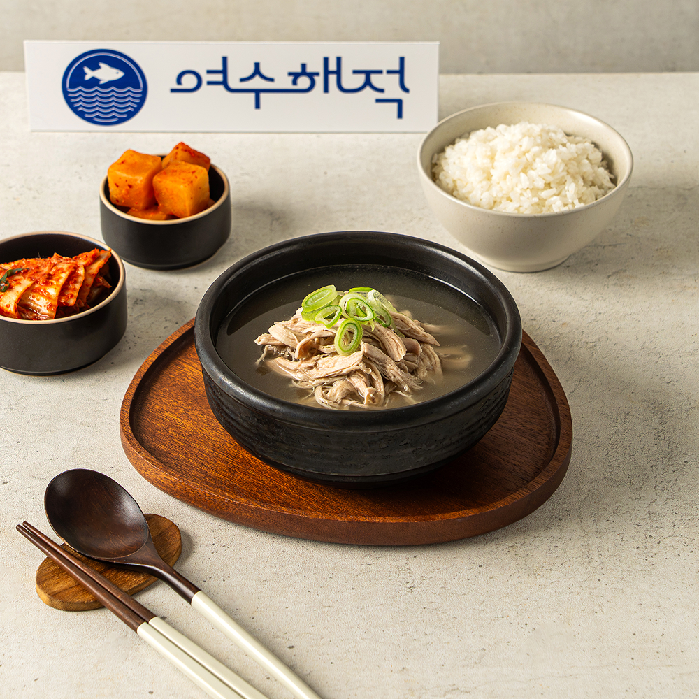 여수해적 시그니처 닭곰탕 밀키트 600g X3팩 무항생제 닭 혼밥 캠핑용 - 상세 이미지 4
