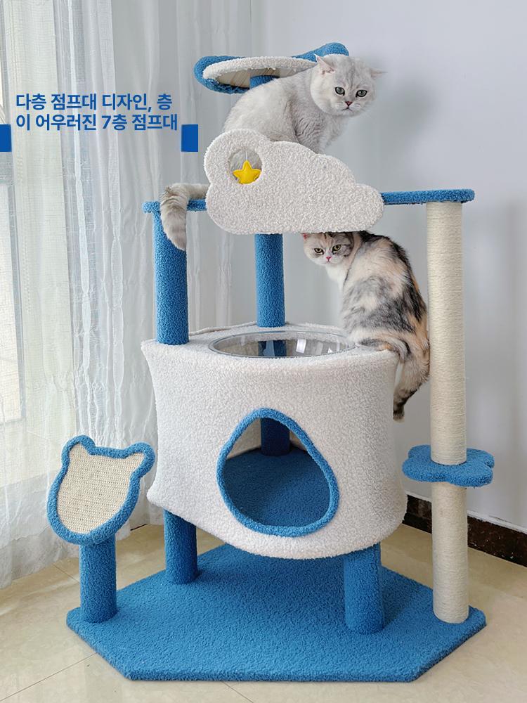 캣타워 하우스 타워 점프대 스크래쳐 일체형 고양이집 단일 상품 - 상세 이미지 3