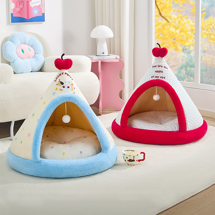 강아지 고양이집 숨숨집 겨울 동굴 하우스