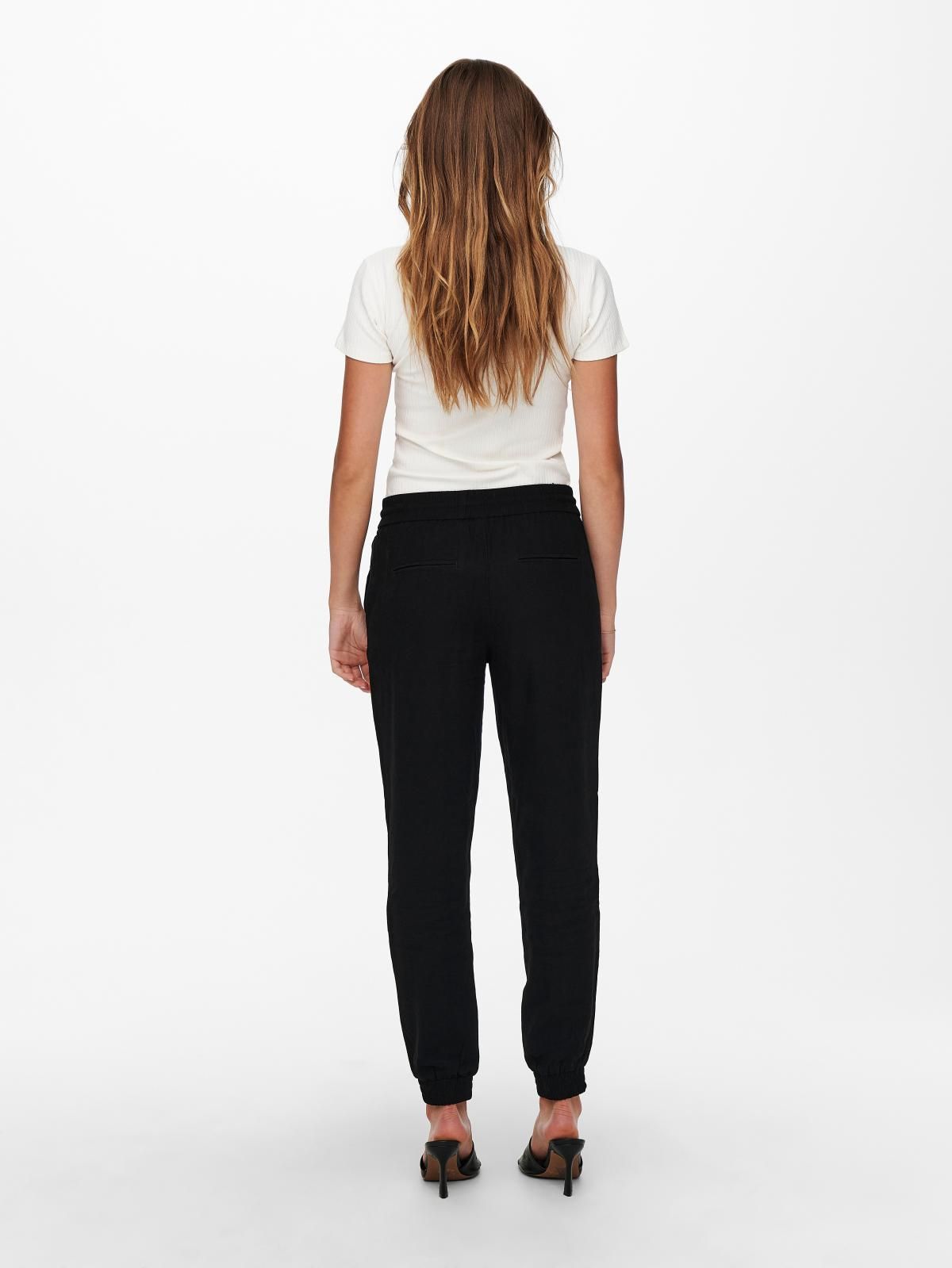 온리 컴포트 조거핏 와이드 팬츠 블랙 15203946_2161 BLACK / BLACK - 상세 이미지 2