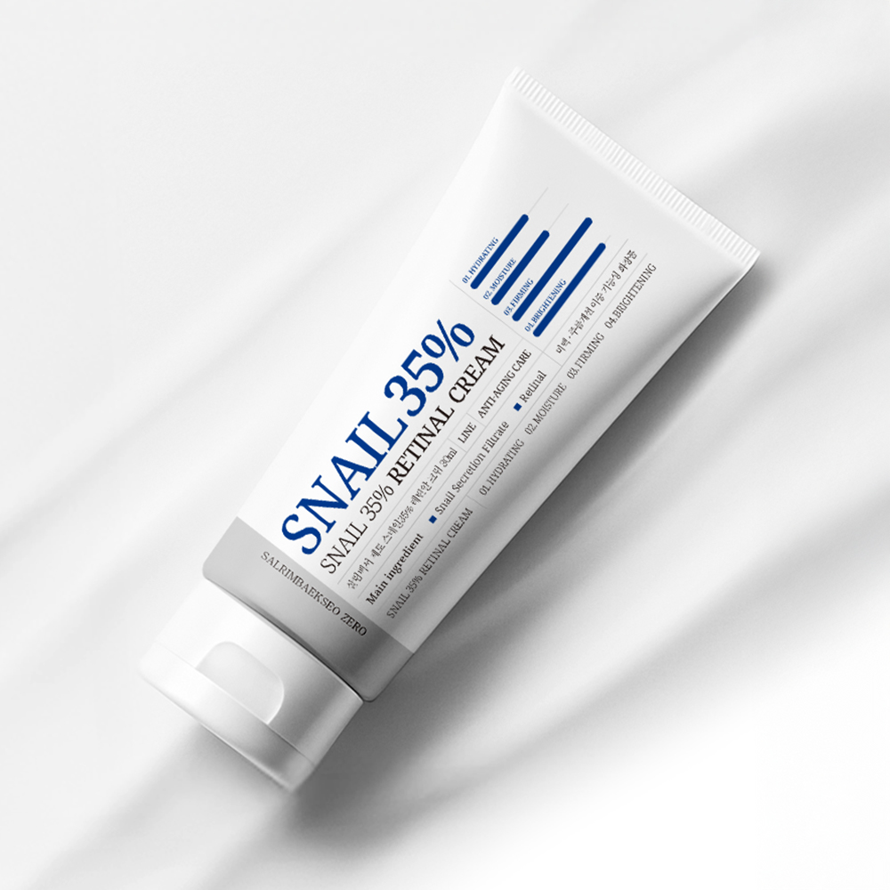 살림백서 제로 스네일35% 레틴알 크림 30ml 피부탄력 레티놀 리프팅 주름개선 레티날 이미지 2