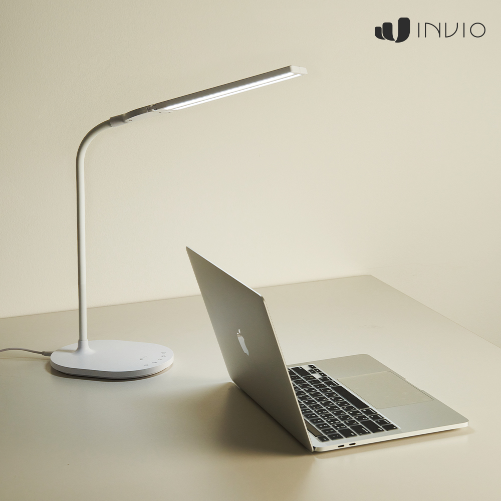 인비오 LED 책상 스탠드 조명 와이드 독서등 공부 학습용 시력보호 LIGHT DUO