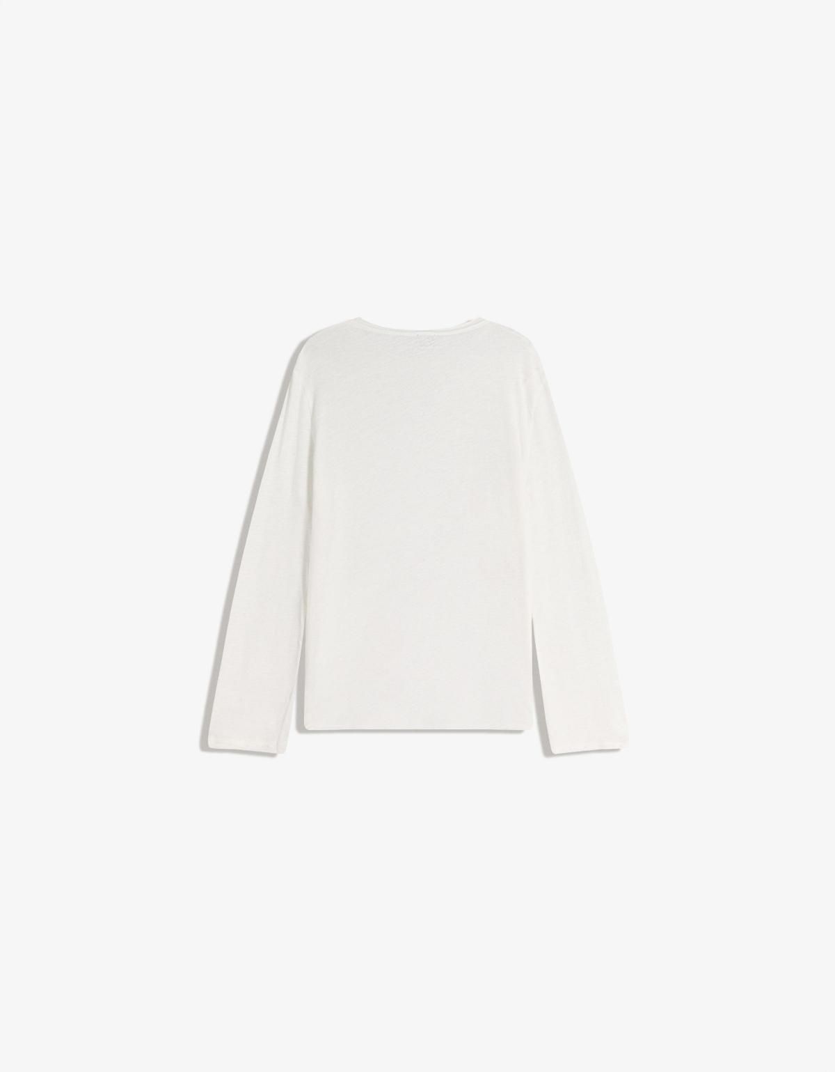 버쉬카 프린트 라운드넥 롱슬리브 티셔츠 화이트 0092/120 WHITE - 상세 이미지 3
