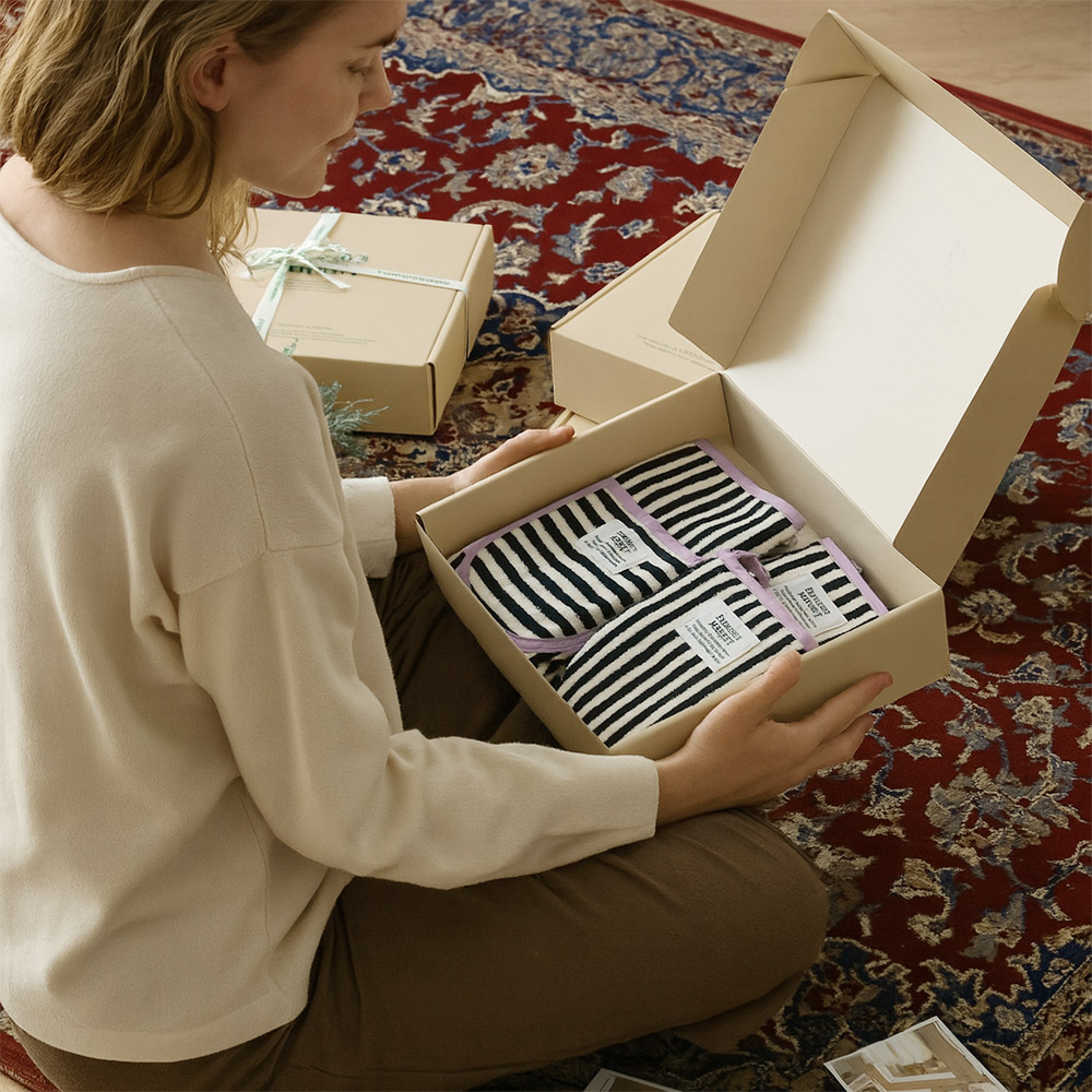 파밍스마켓 테리 앞치마+주방장갑 2P 선물 세트 5colors 신혼부부 집들이 답례품