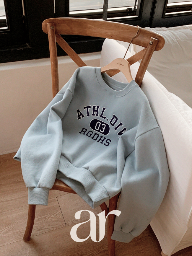 레터링 루즈핏 기모 맨투맨 ts4784 - 상세 이미지 2