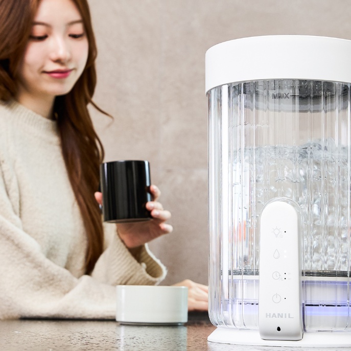 가정용 가열식가습기 3L 무드램프 신생아 살균 글라스가습기